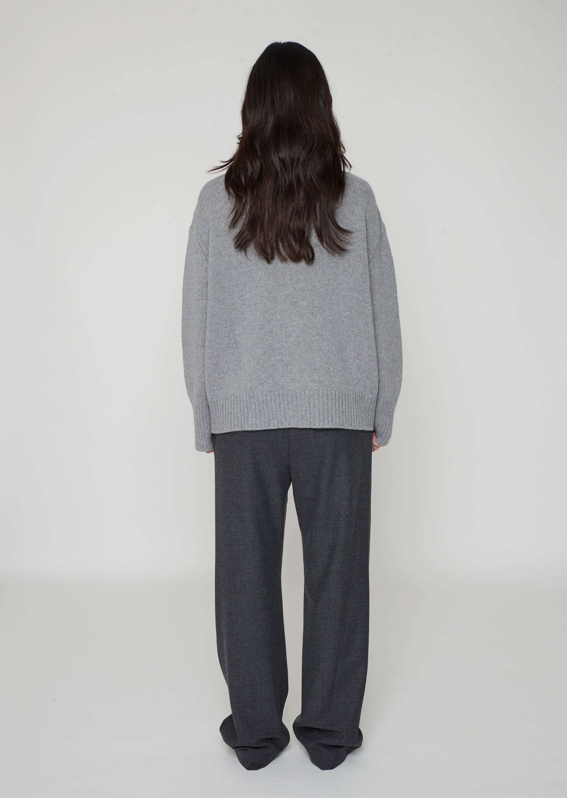 James Highneck Sweater Gray Melange
