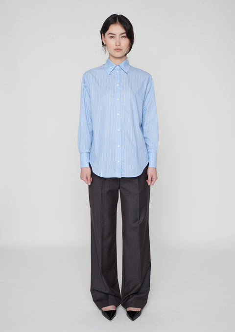 Arthur Shirt Sky Blue Stripe