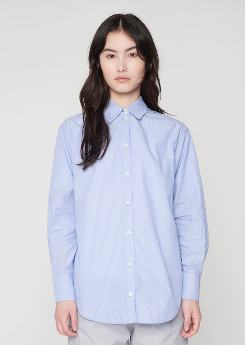 Arthur Shirt Blue/White Stripe