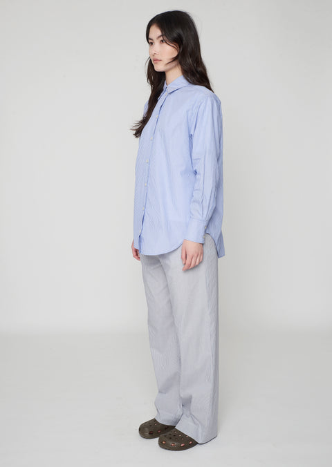 Arthur Shirt Blue/White Stripe