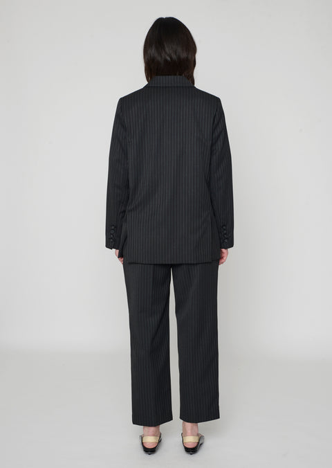 Andy Blazer Grey Pinstripe