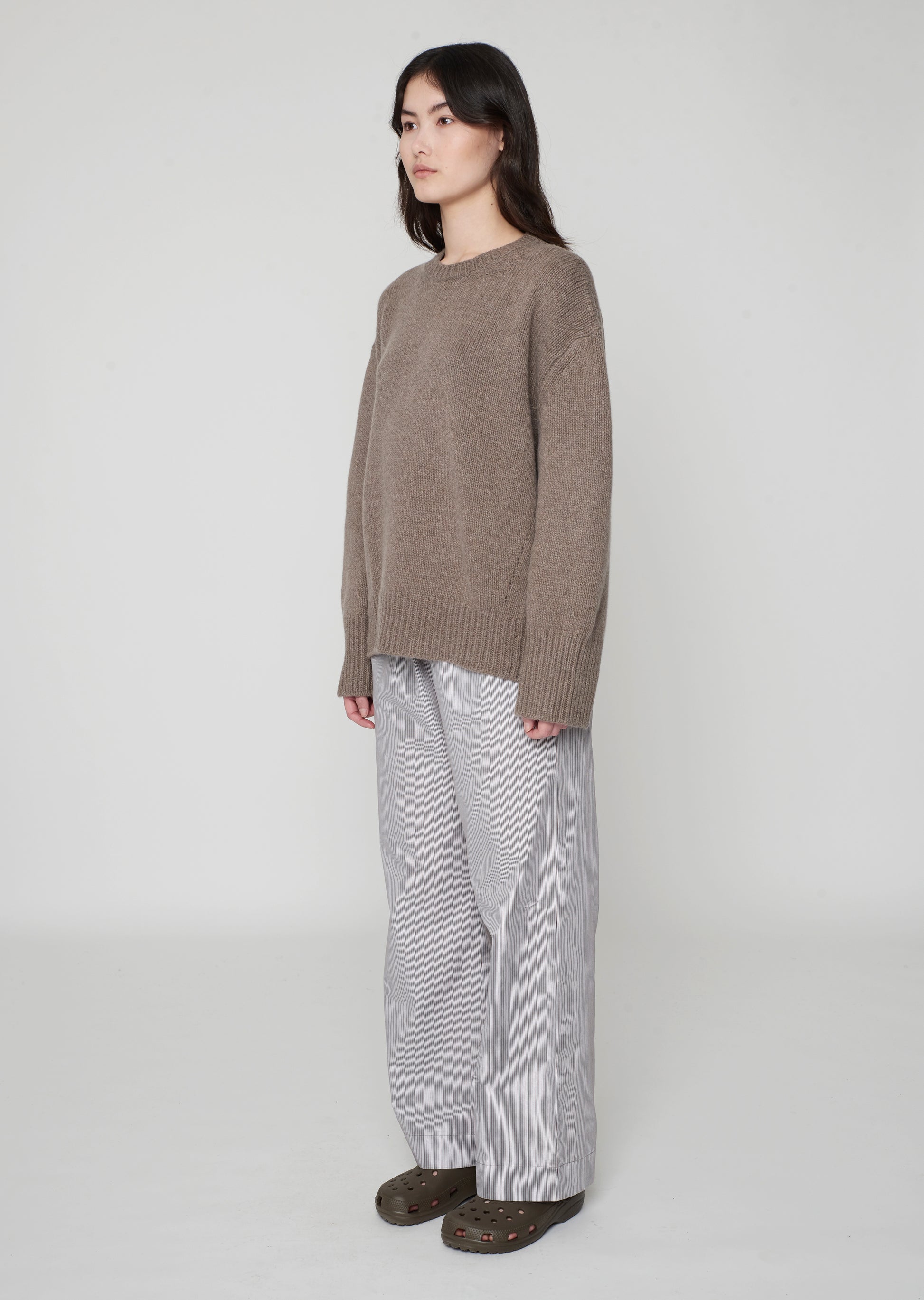 Colin Crewneck Sweater Light Brown