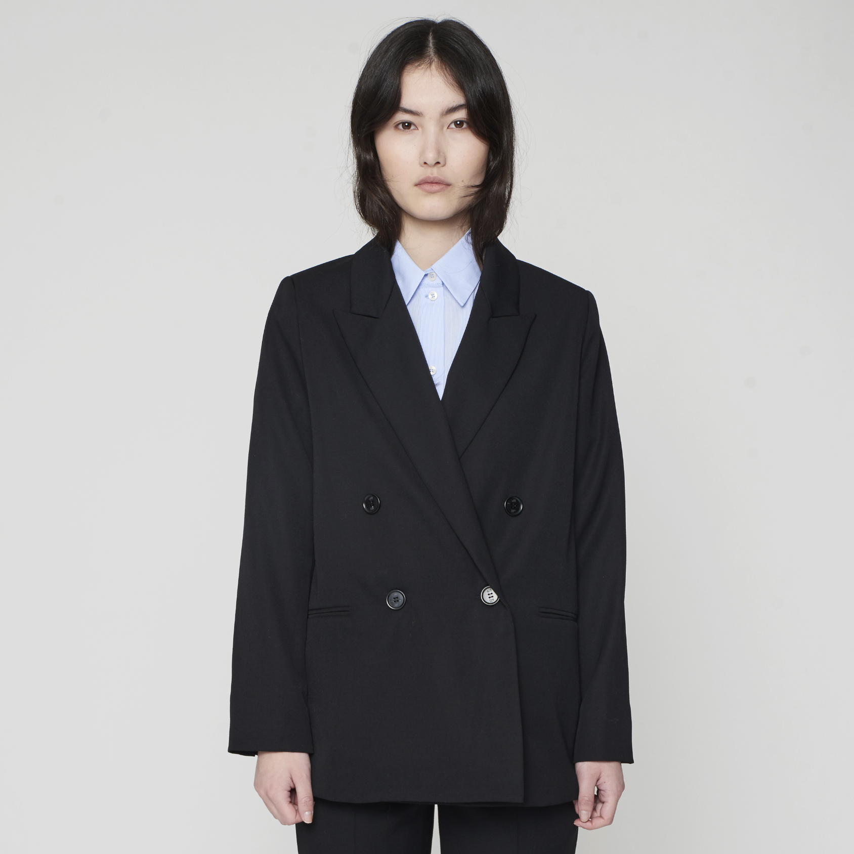 Andy Blazer Black Herringbone