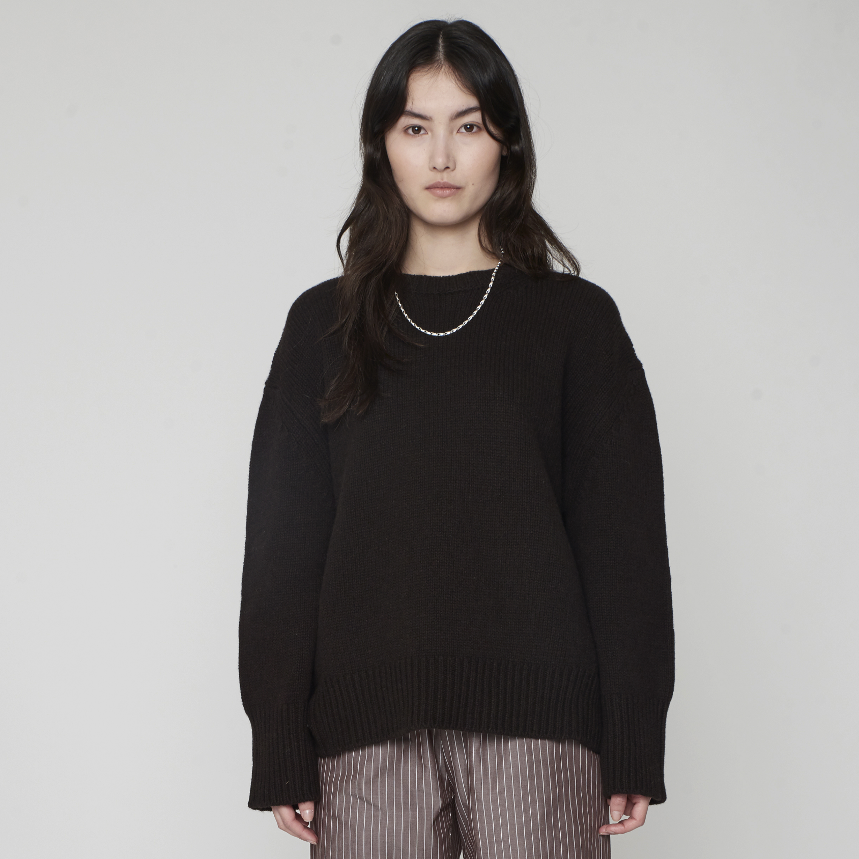 Colin Crewneck Sweater Chocolate