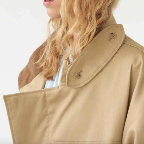 Water Resistant Coat Beige