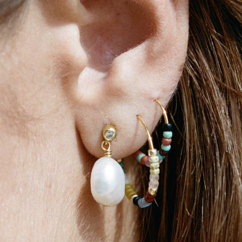 Pearly Earrings Gold