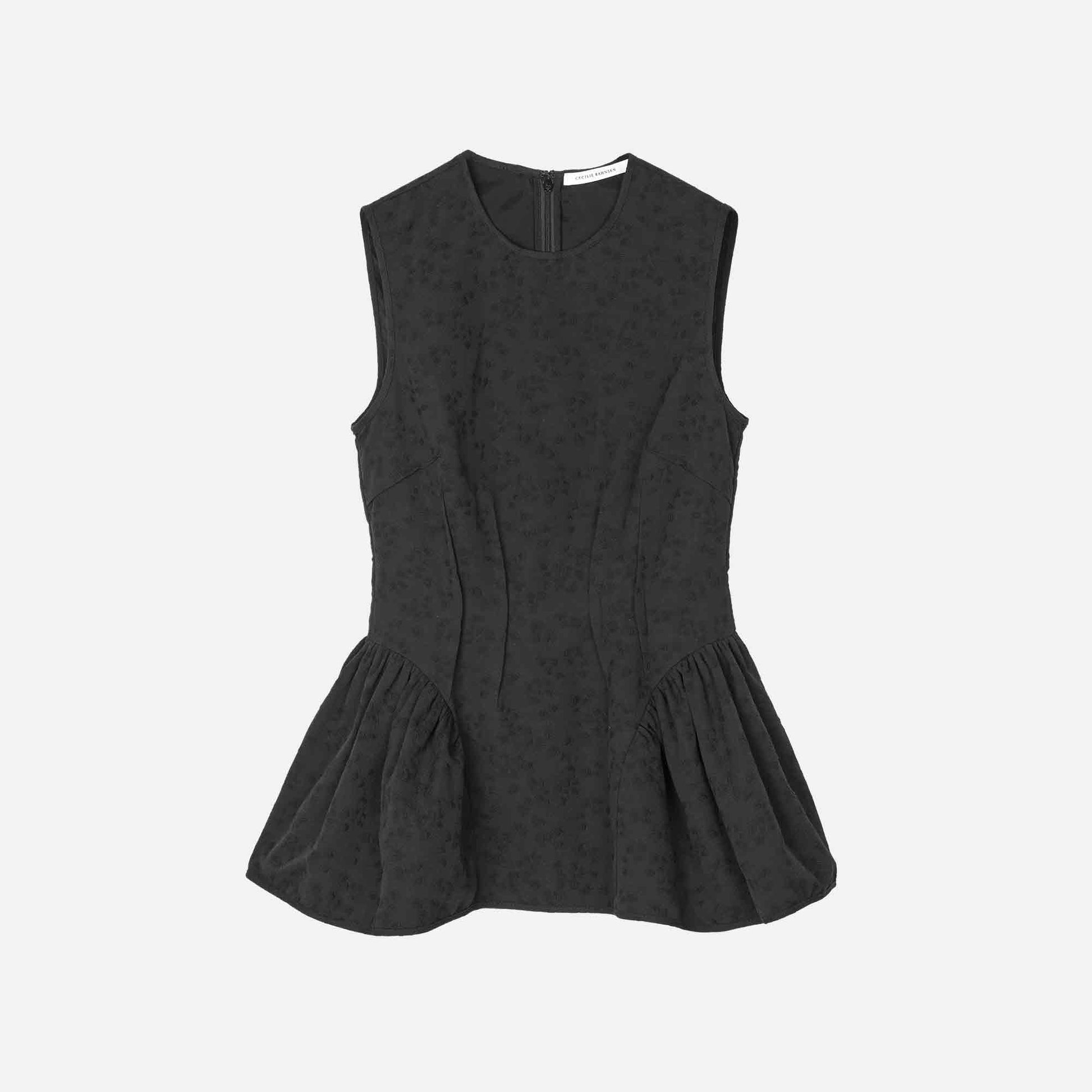 Daimi Matelassé Top Black