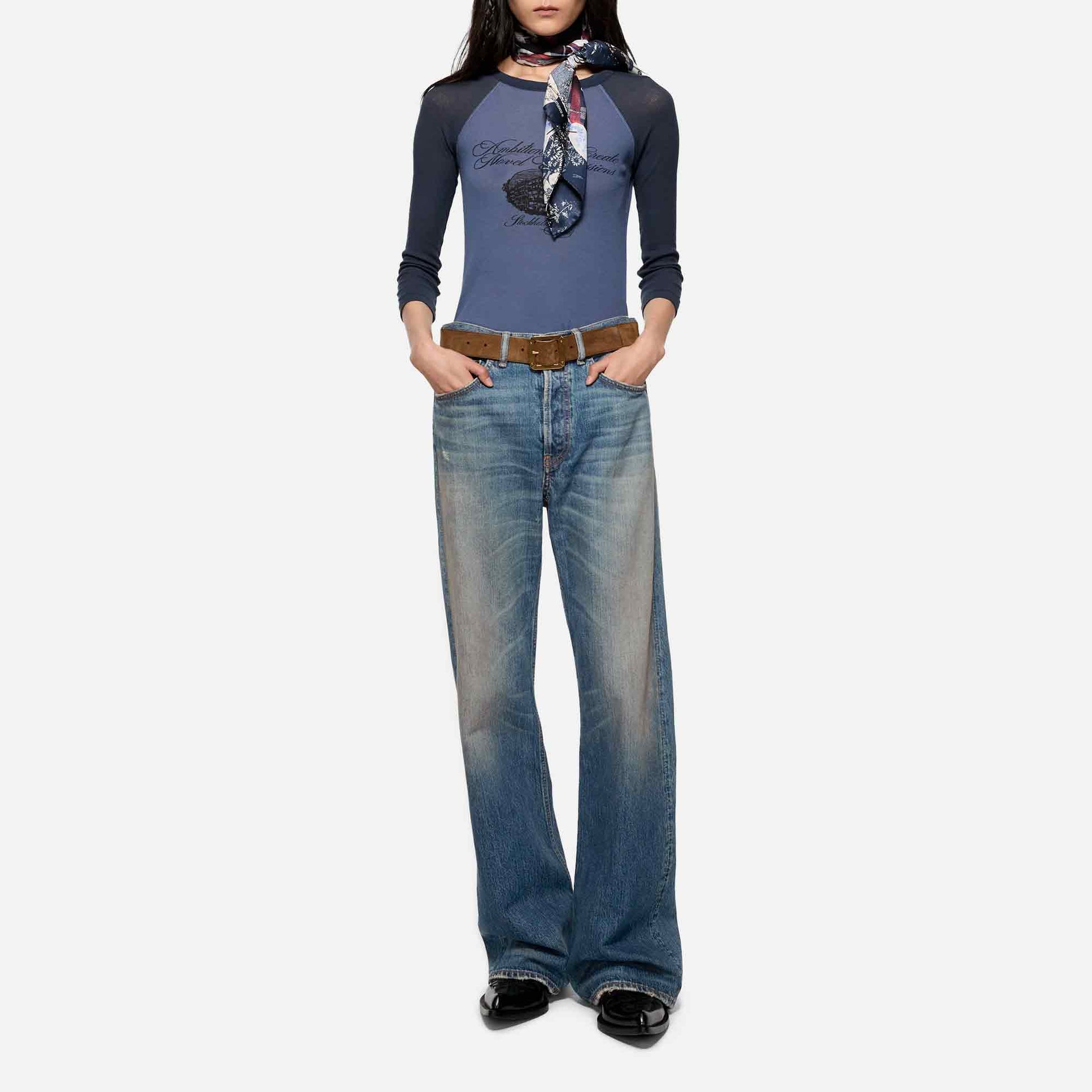 2021F Jeans Mid Blue Bingo