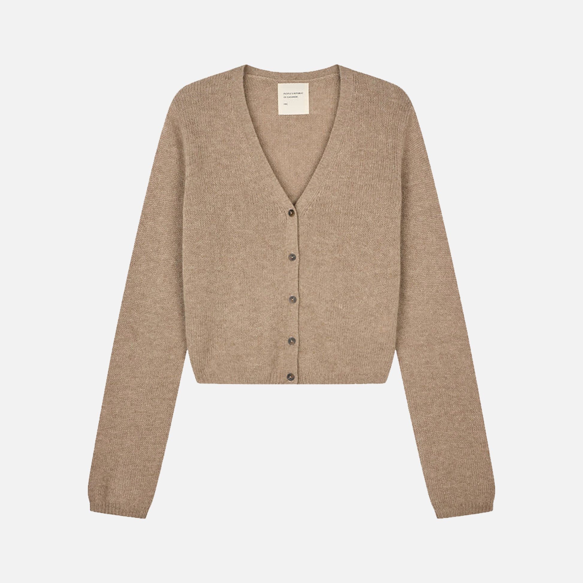 Womens 90's V Cardigan Toast