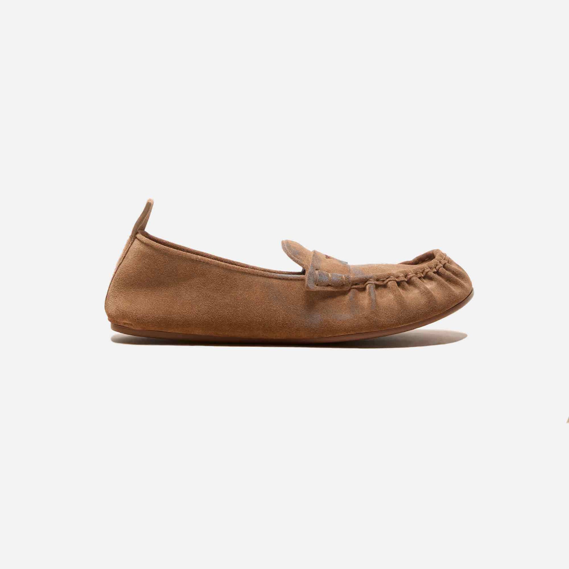 Suede Loafer Beige/Blue