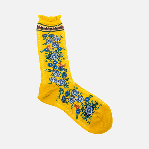 AM-762 Socks Zalipiu Mural Yellow