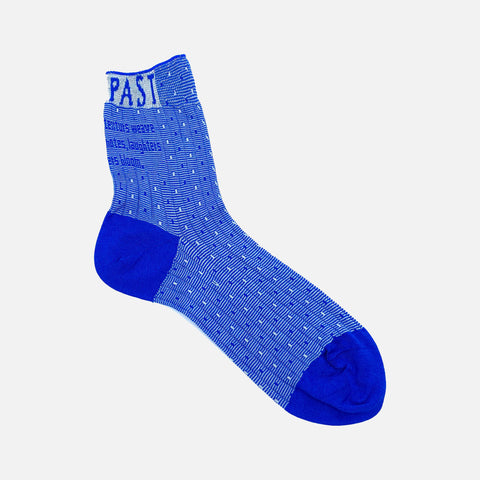 AM-764 Socks Logo A Blue