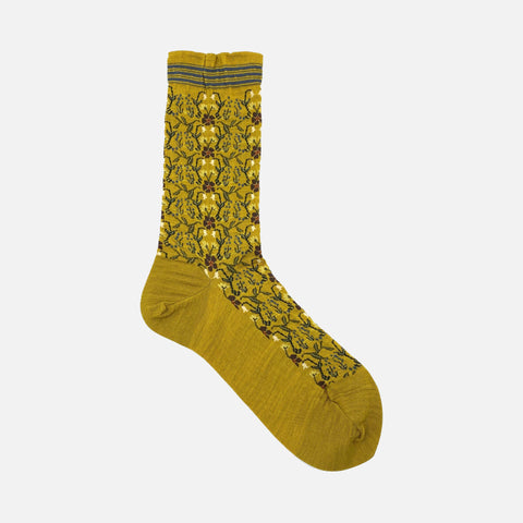 Wall Flower Socks Mustard