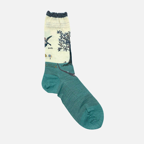 Olive & Harvest Socks Ivory/Sage