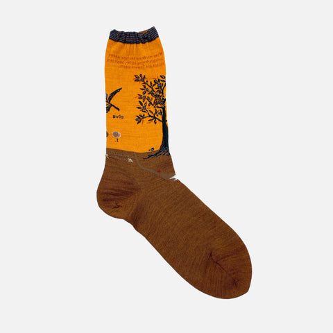 Olive & Harvest Socks Mustard/Brown