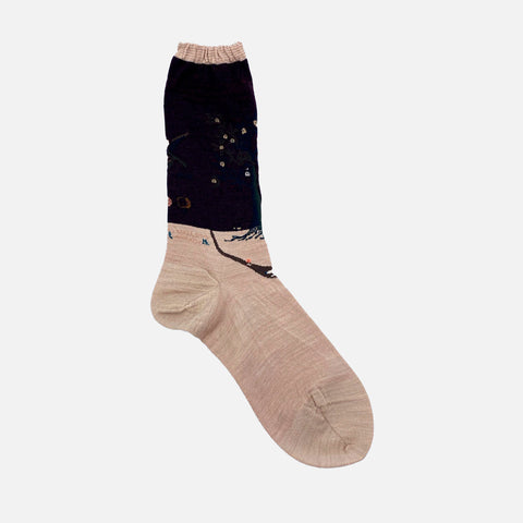 Olive & Harvest Socks Wine/Pink