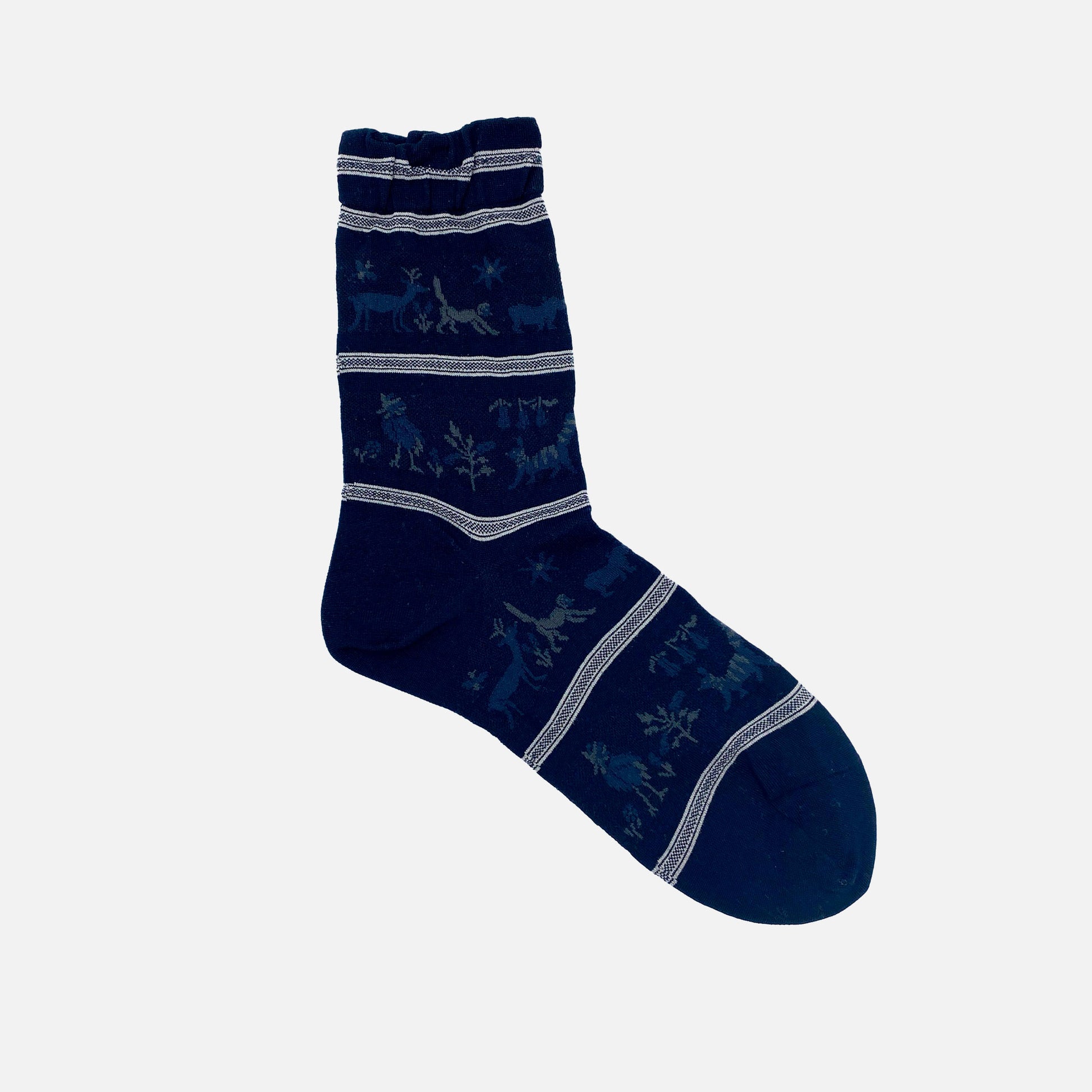 Sheer Parade on Safari Socks Black