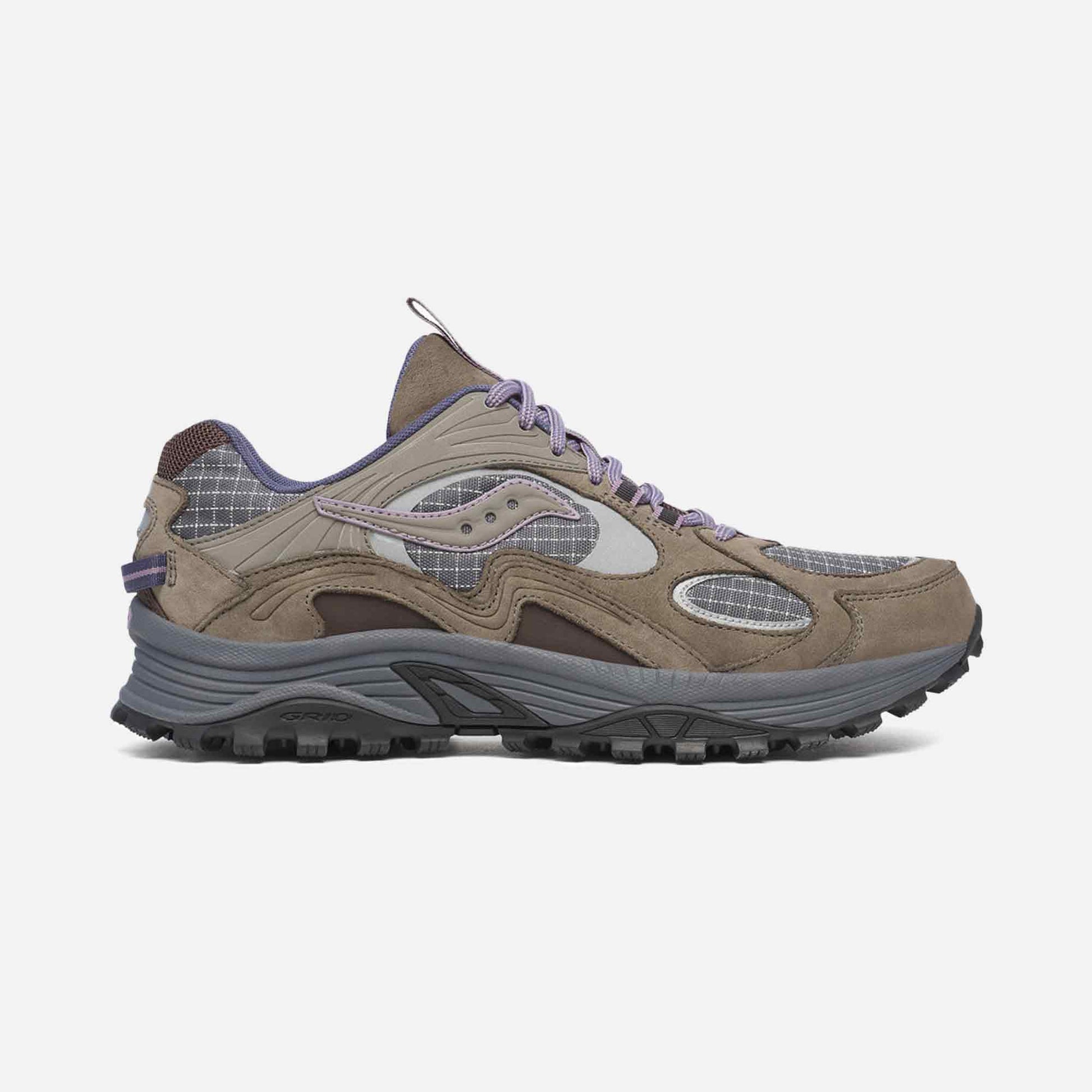 Grid Aura X Sneakers Dark Grey/Mud