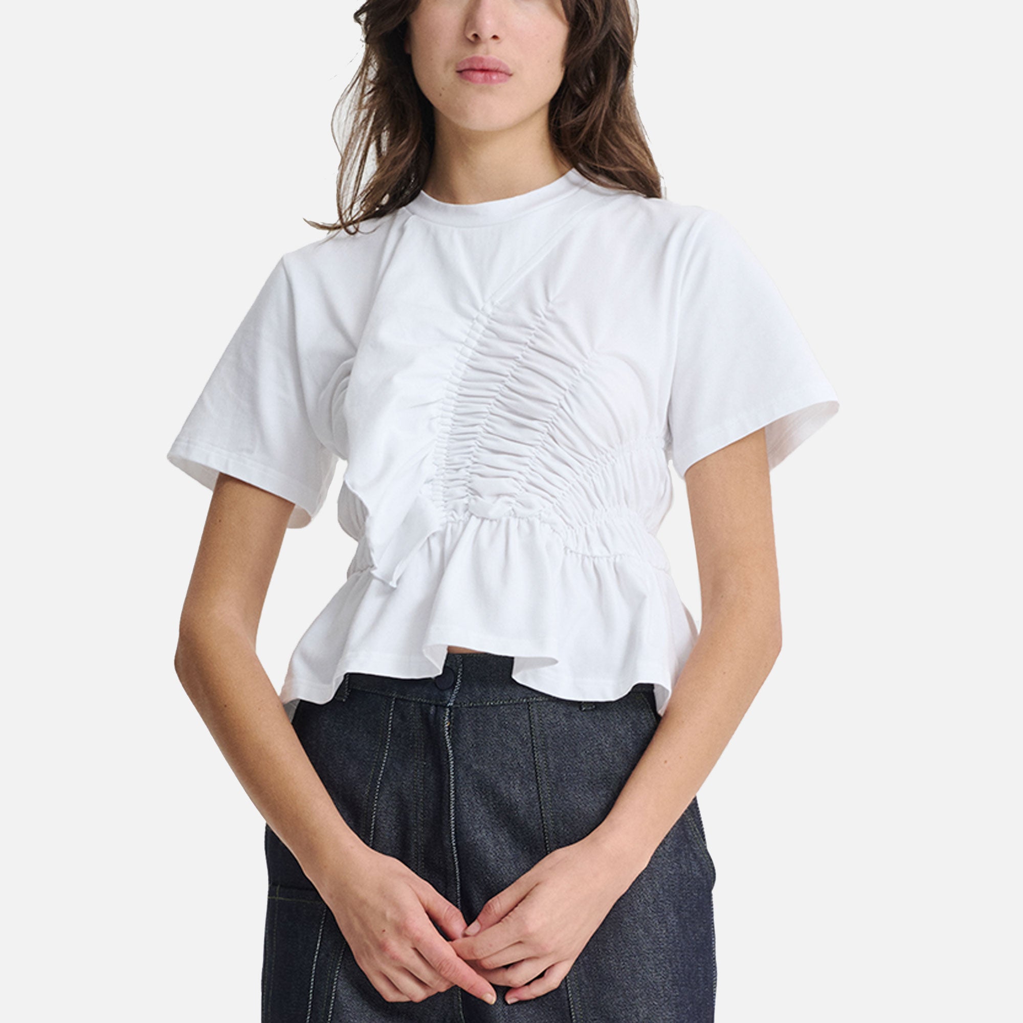 【新品】Cecilie Bahnsen ACETOP TシャツM 試着のみ Ace T-Shirt Jersey White – ANOTHERnué