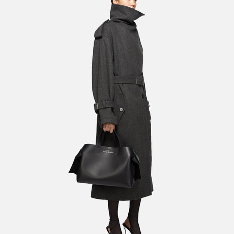 Belted Coat Grey/Black