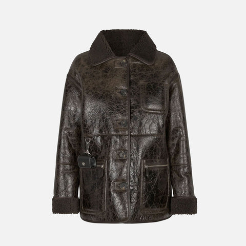 Ada Jacket Distressed Brown