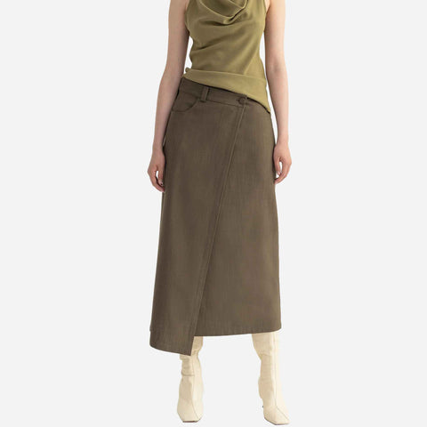 Camber Long Skirt Forest