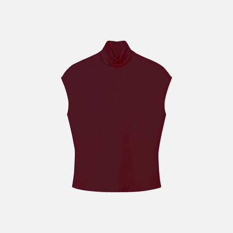 Flora Short Sleeved Top Merlot