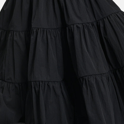 Aino Dress Crinkled Taffeta Black