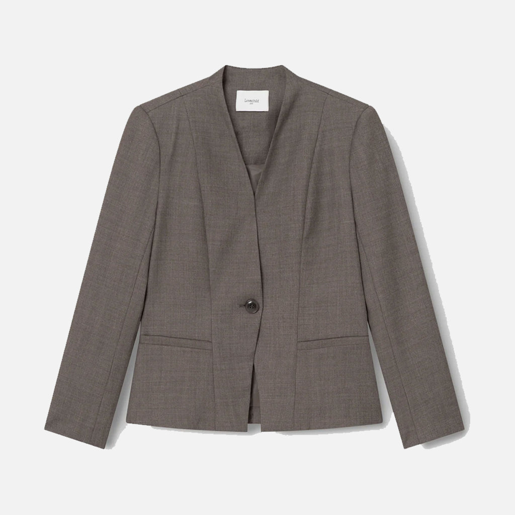 Akira Blazer Dark Grey Melange