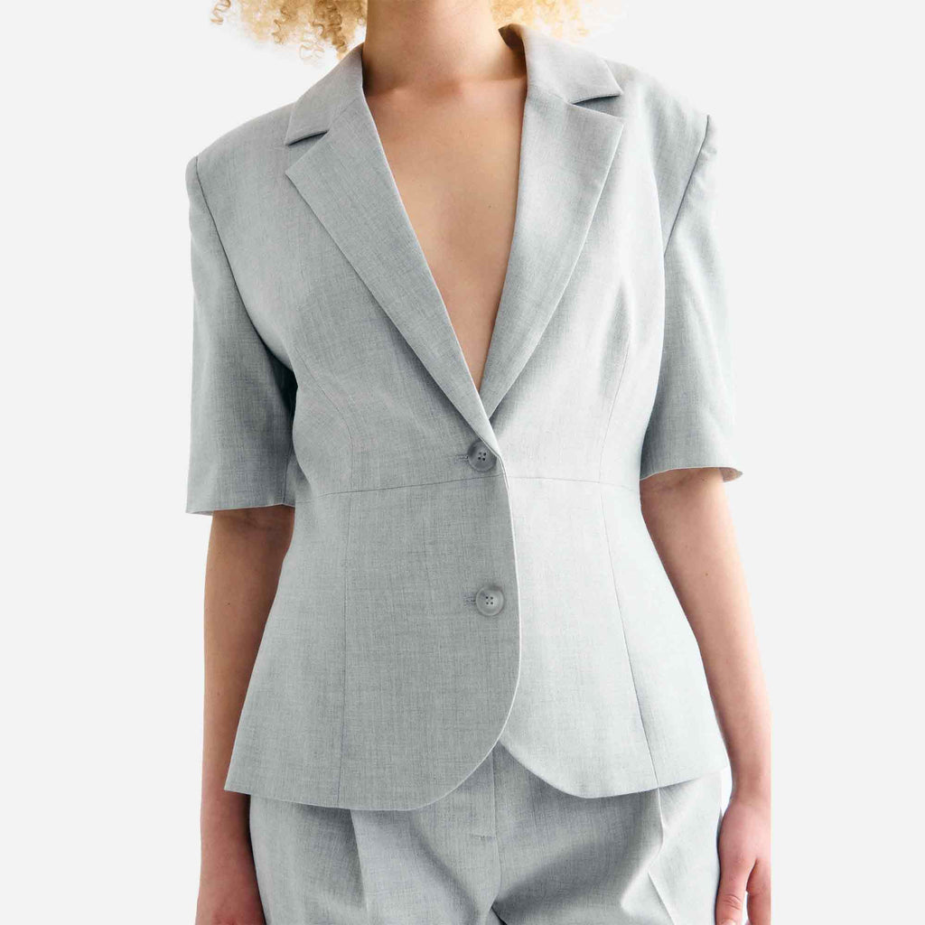 Alana Blazer Light Grey Melange