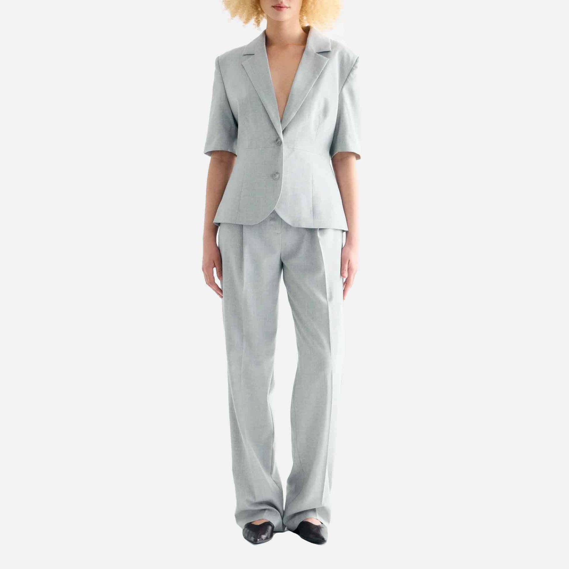 Alana Blazer Light Grey Melange