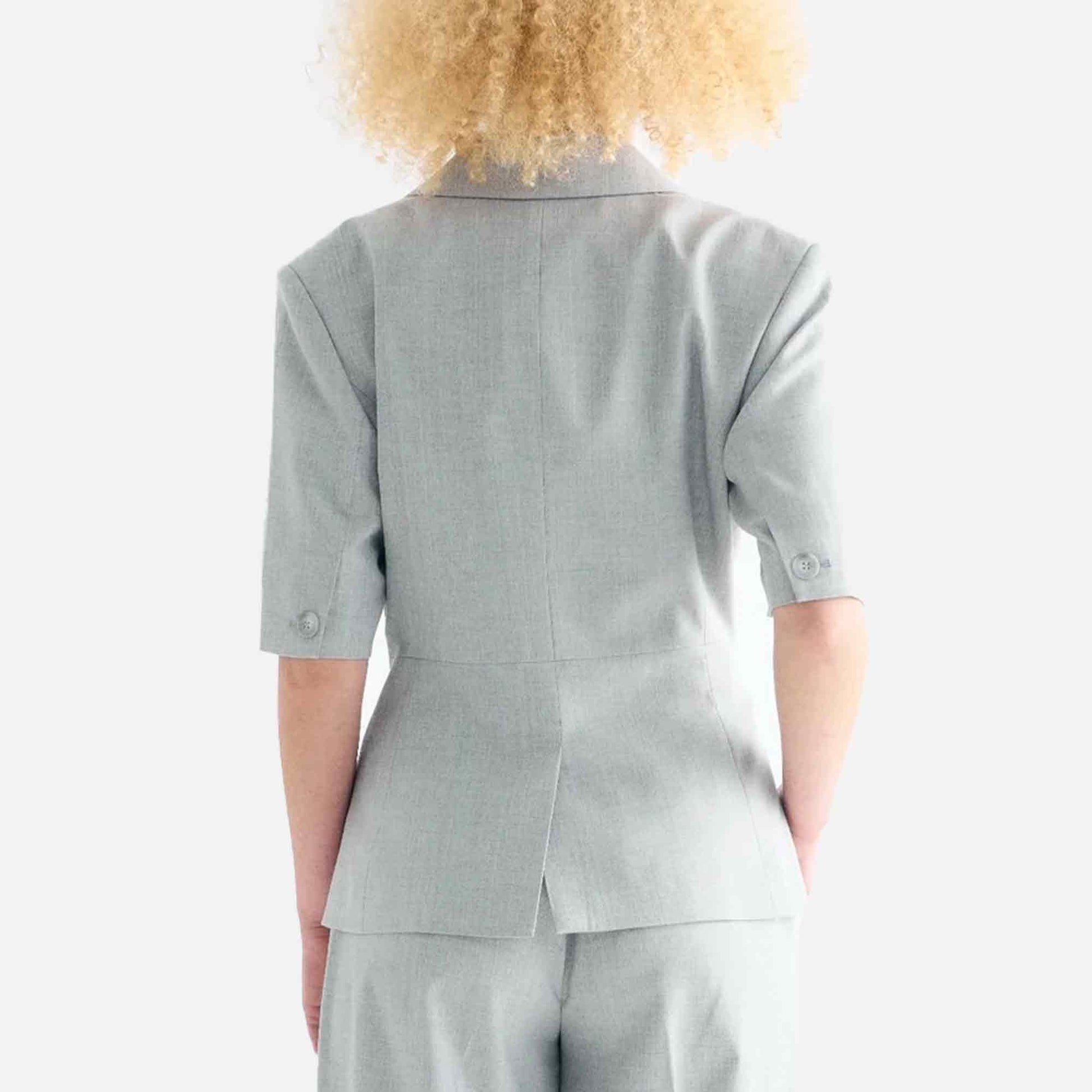 Alana Blazer Light Grey Melange