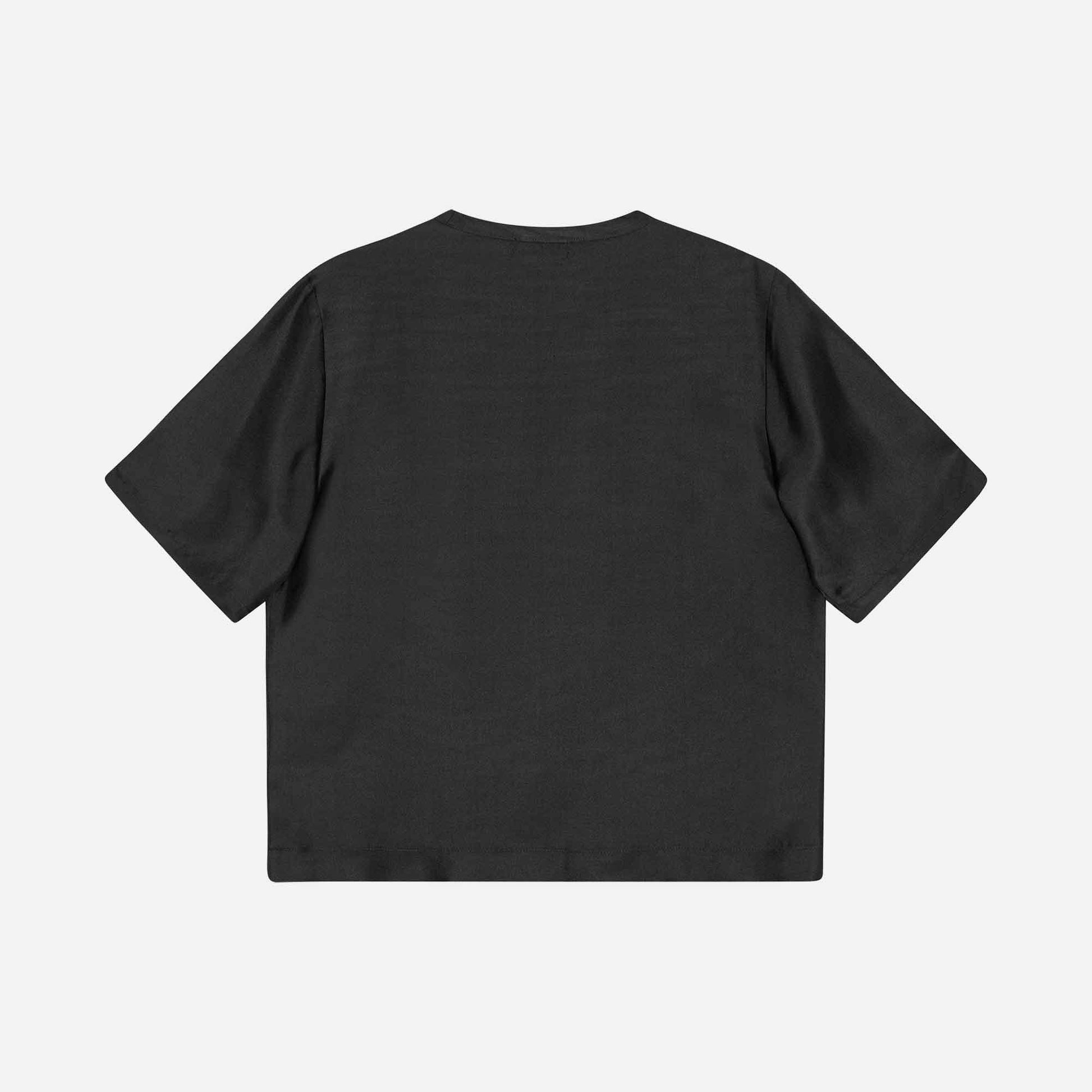 Alberta Silk Tee Black