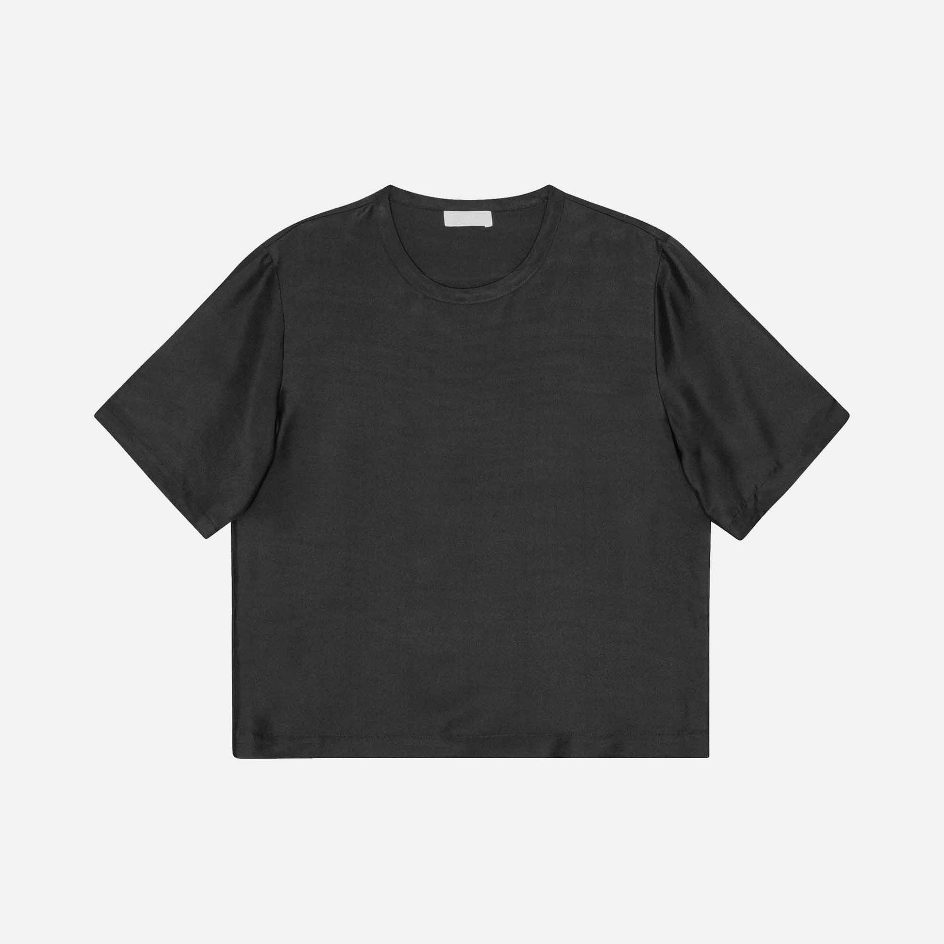 Alberta Silk Tee Black