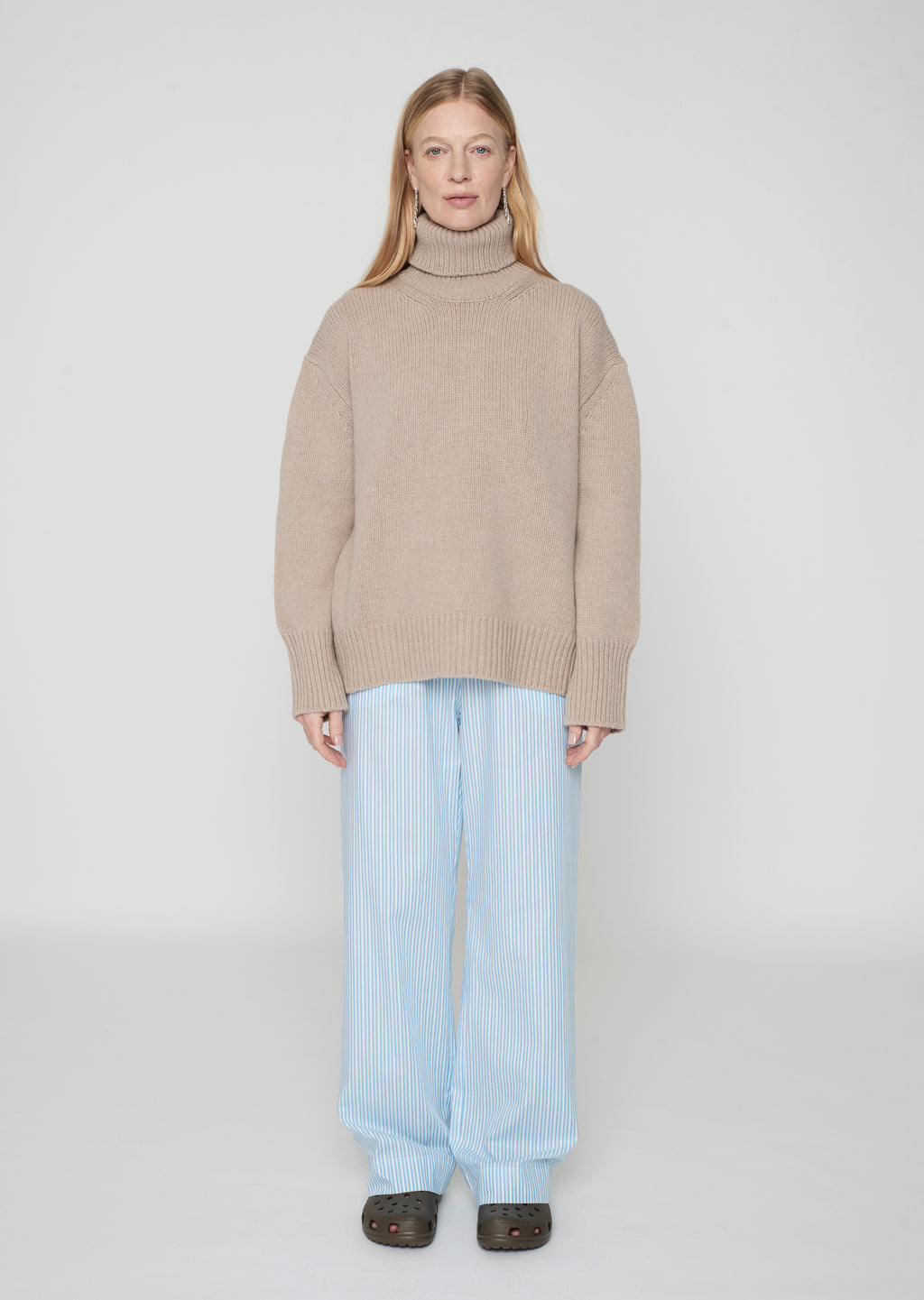 Sam Pants Petit Stripe Turquoise