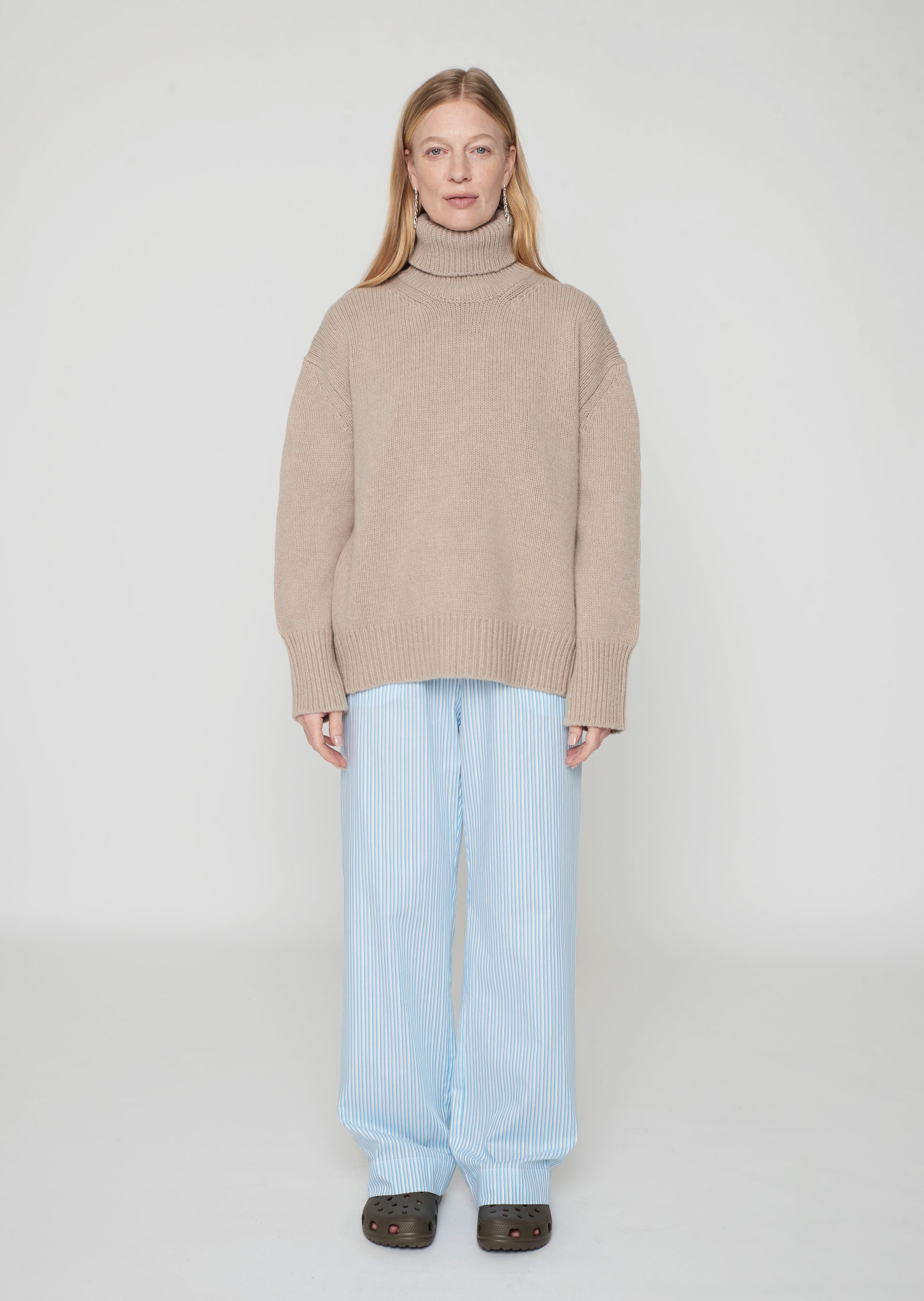 Sam Pants Petit Stripe Turquoise