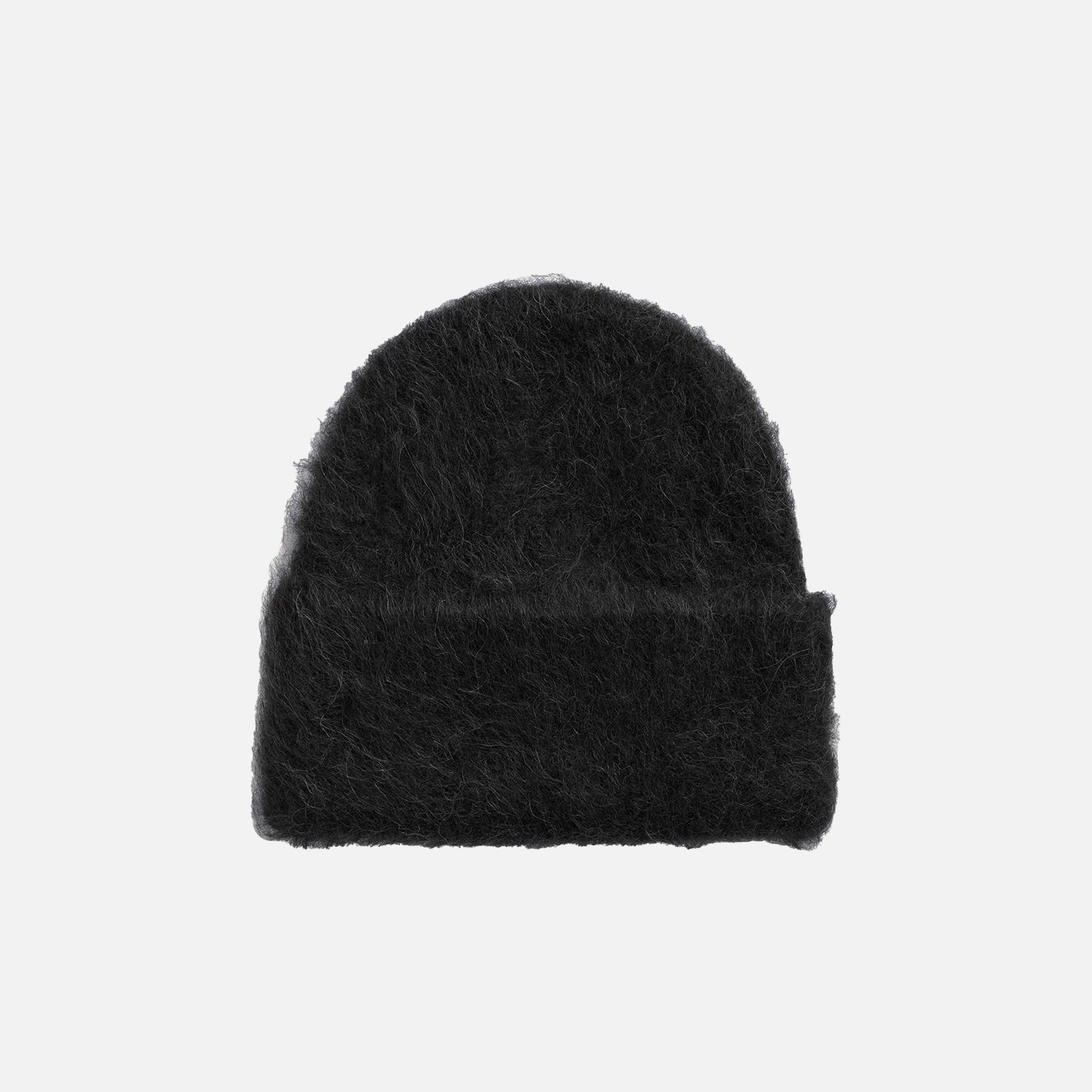 Alpaca Knit Beanie Black