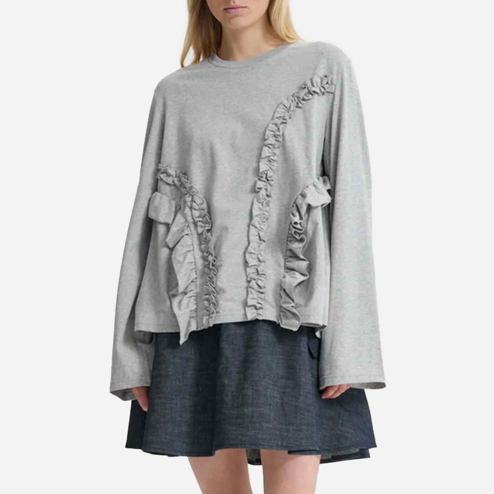 Alva T-shirt Grey Melange