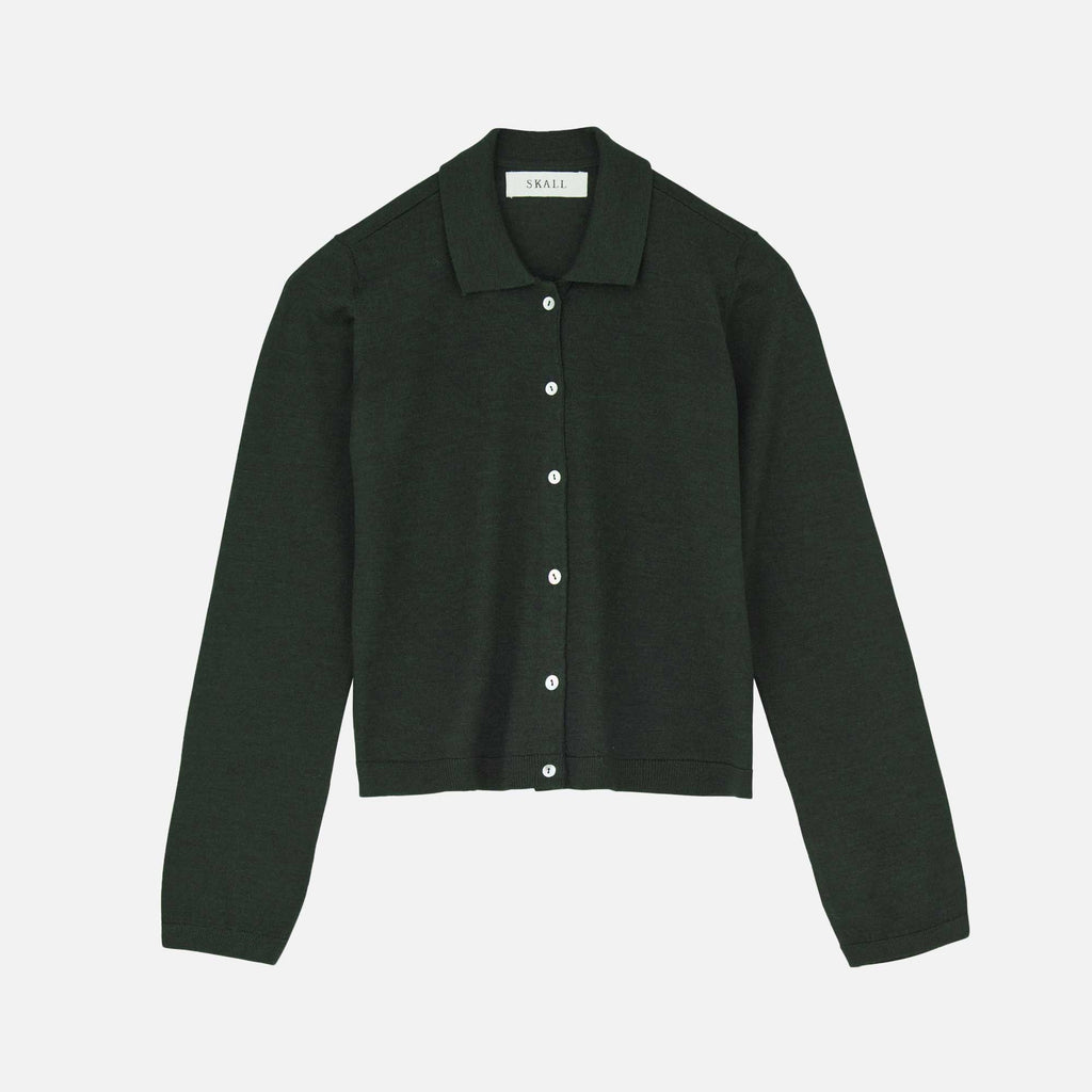 Amethyst Cardigan Dark Pine