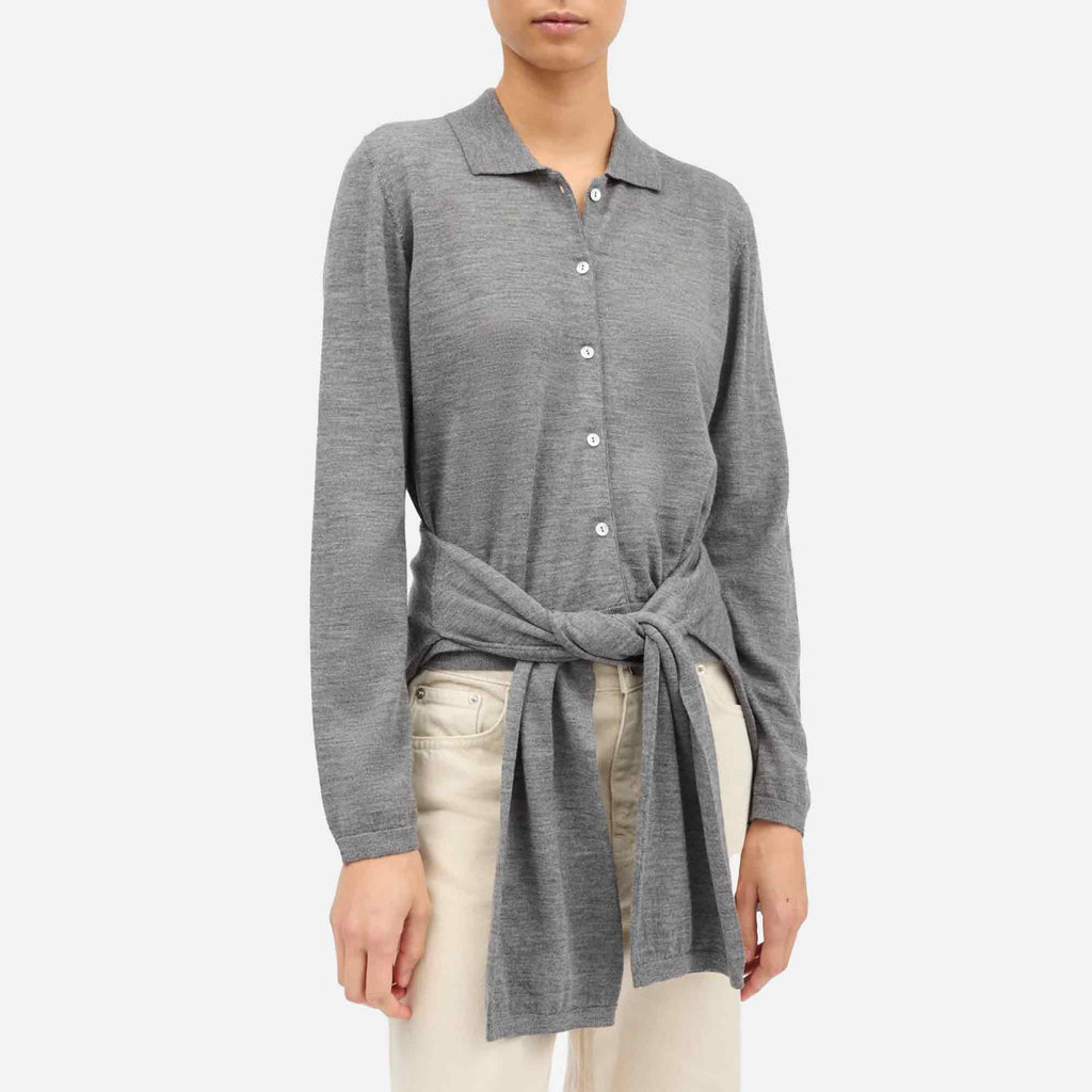 Amethyst Cardigan Grey Melange