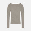 Amy Wide Neck Blouse Brown