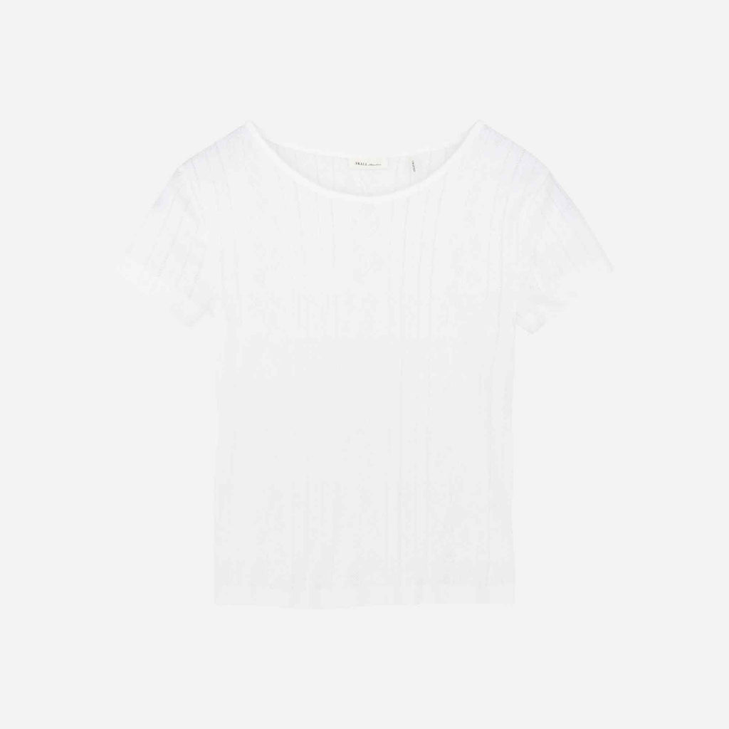 Anna Cap Sleeve Tee Optic White