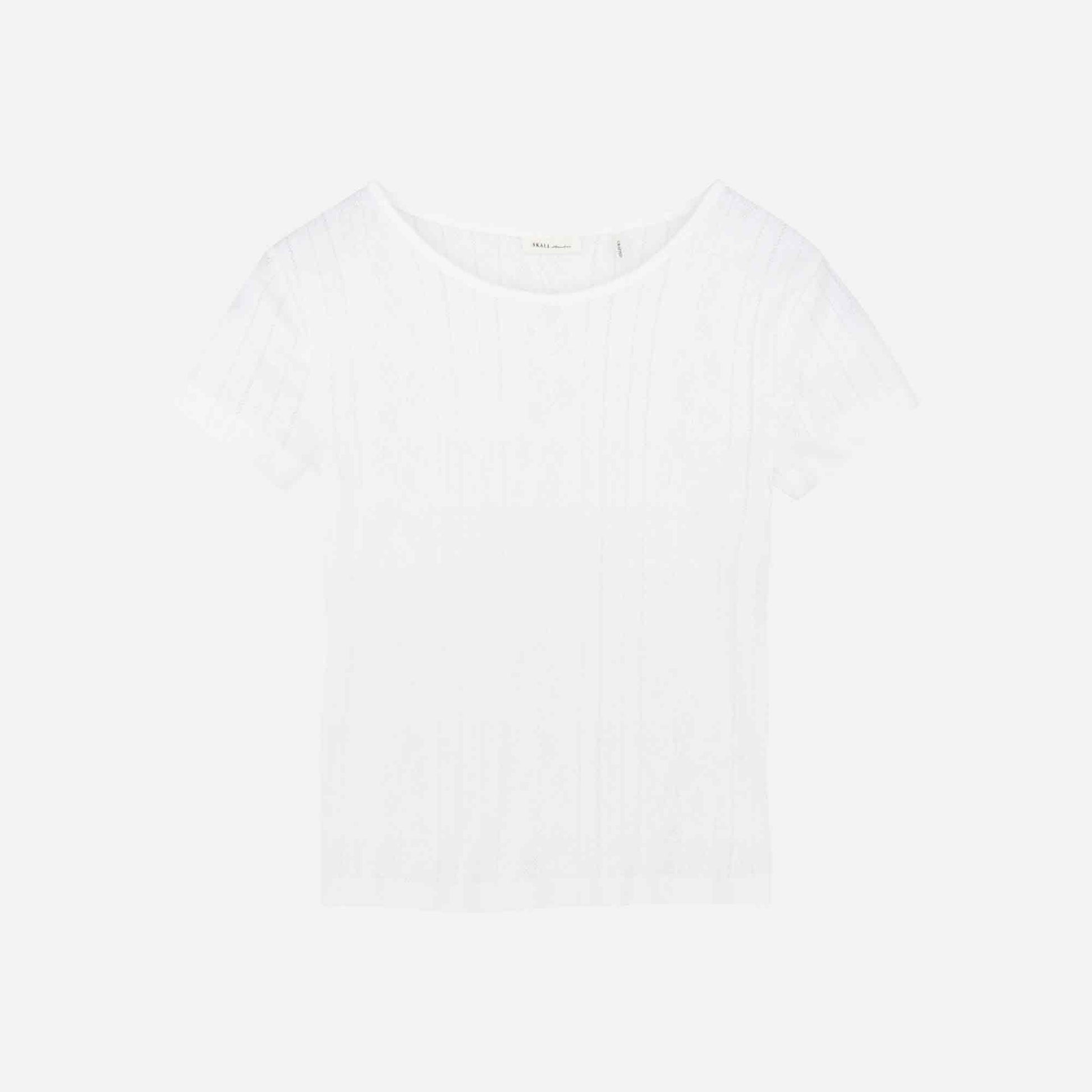 Anna Cap Sleeve Tee Optic White