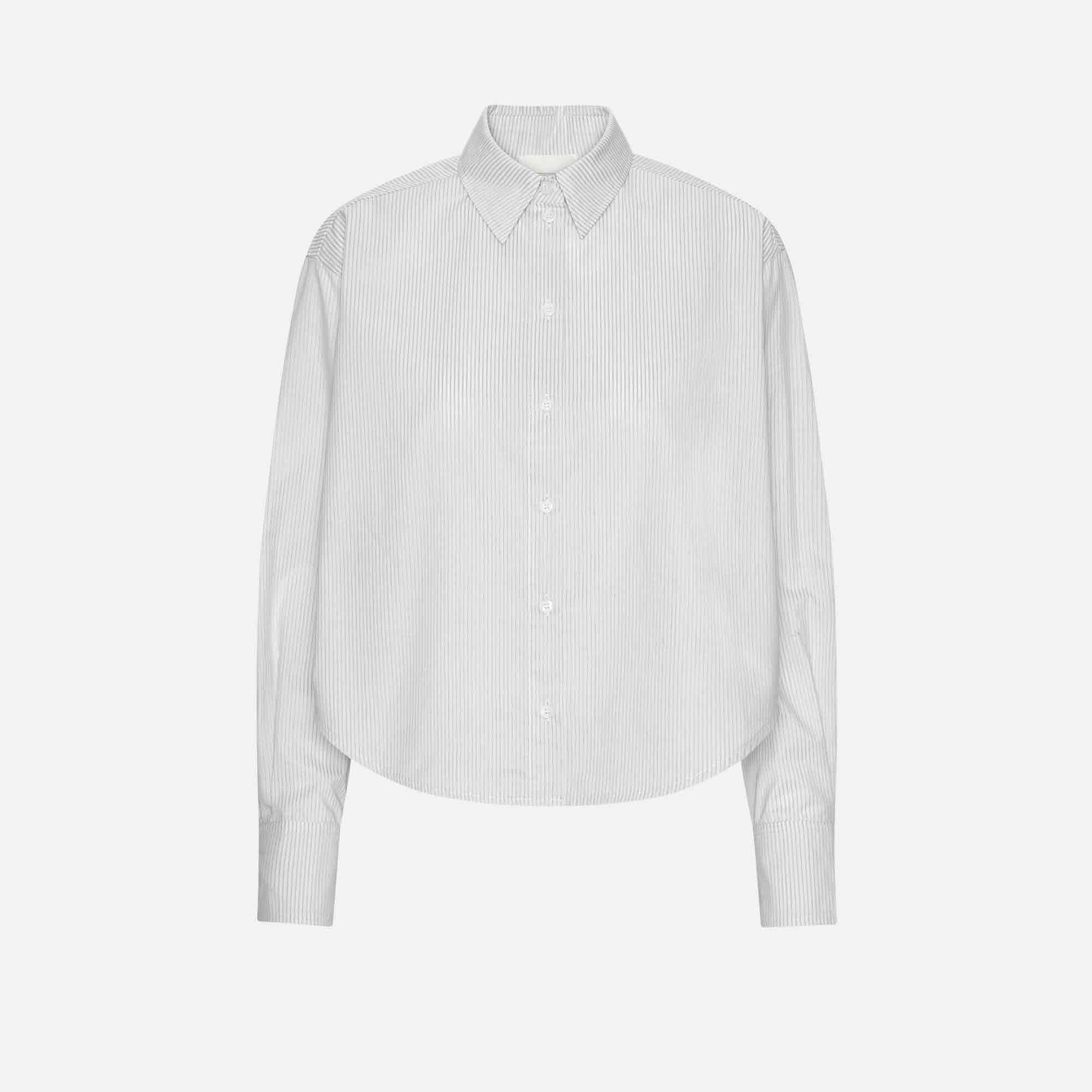 Anthon Shirt Grey Stripe