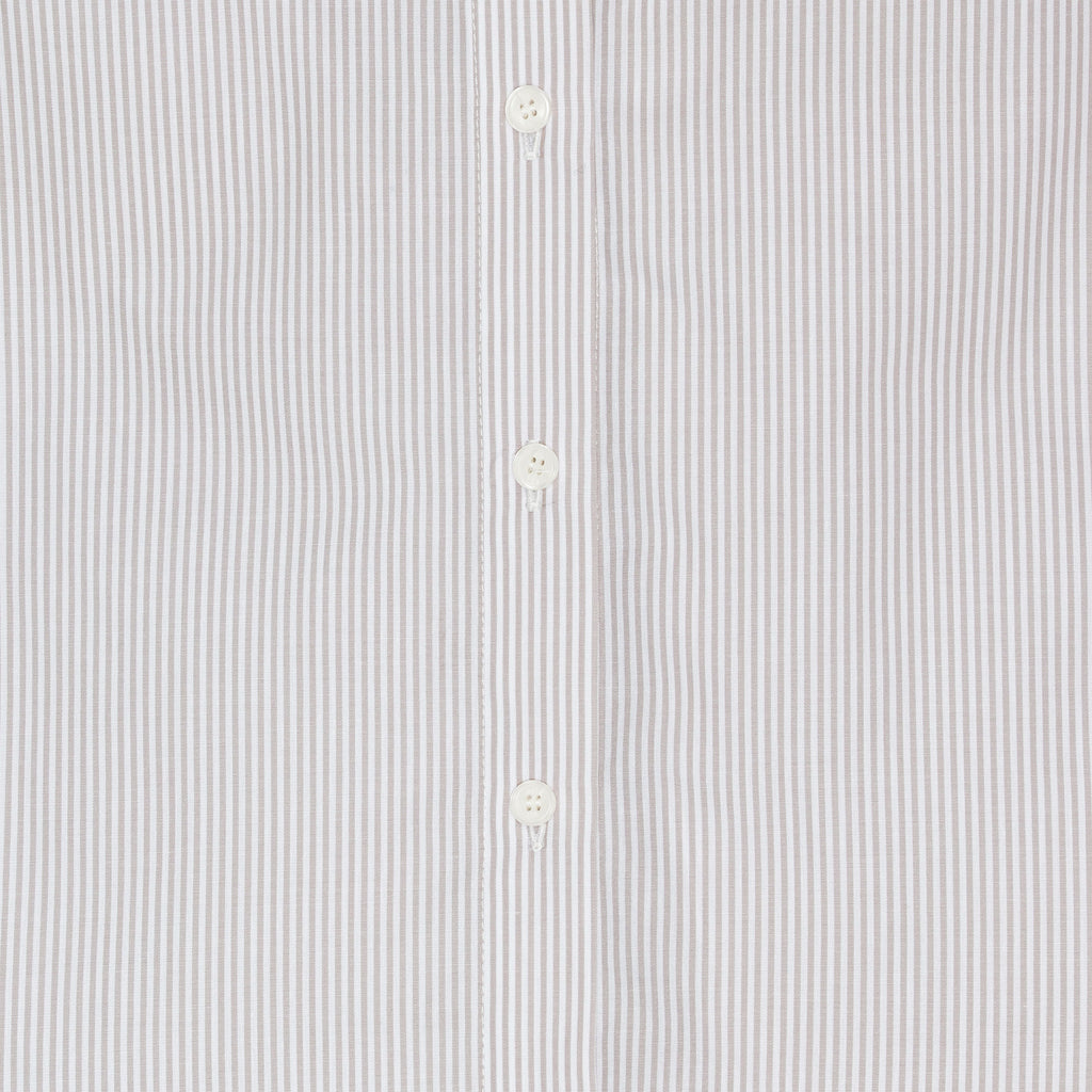 Anthon Shirt White/Sand Stripe