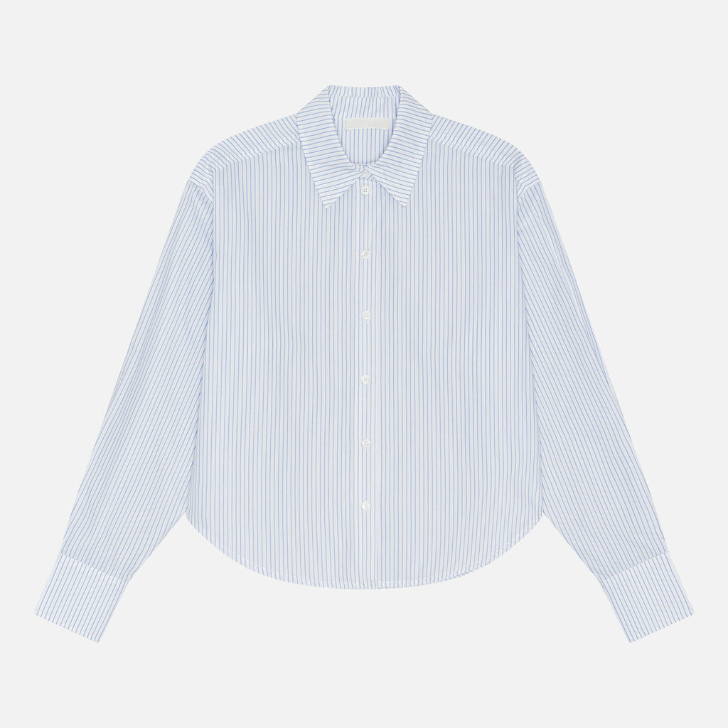 Anthon Shirt White Wide Stripe