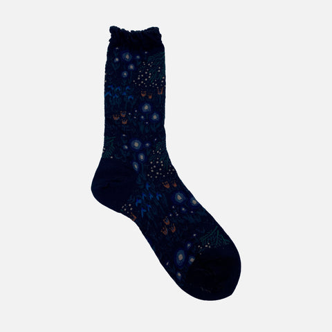 Winter Garden Socks Black