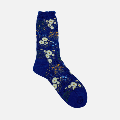 Winter Garden Socks Blue