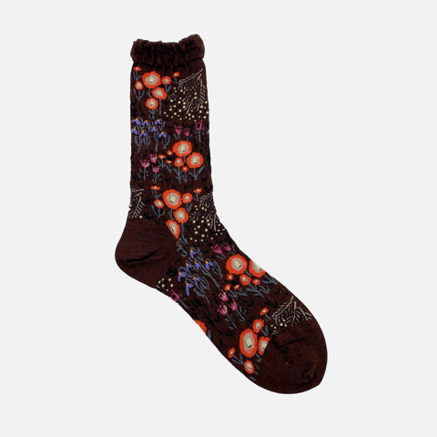 Winter Garden Socks Brown