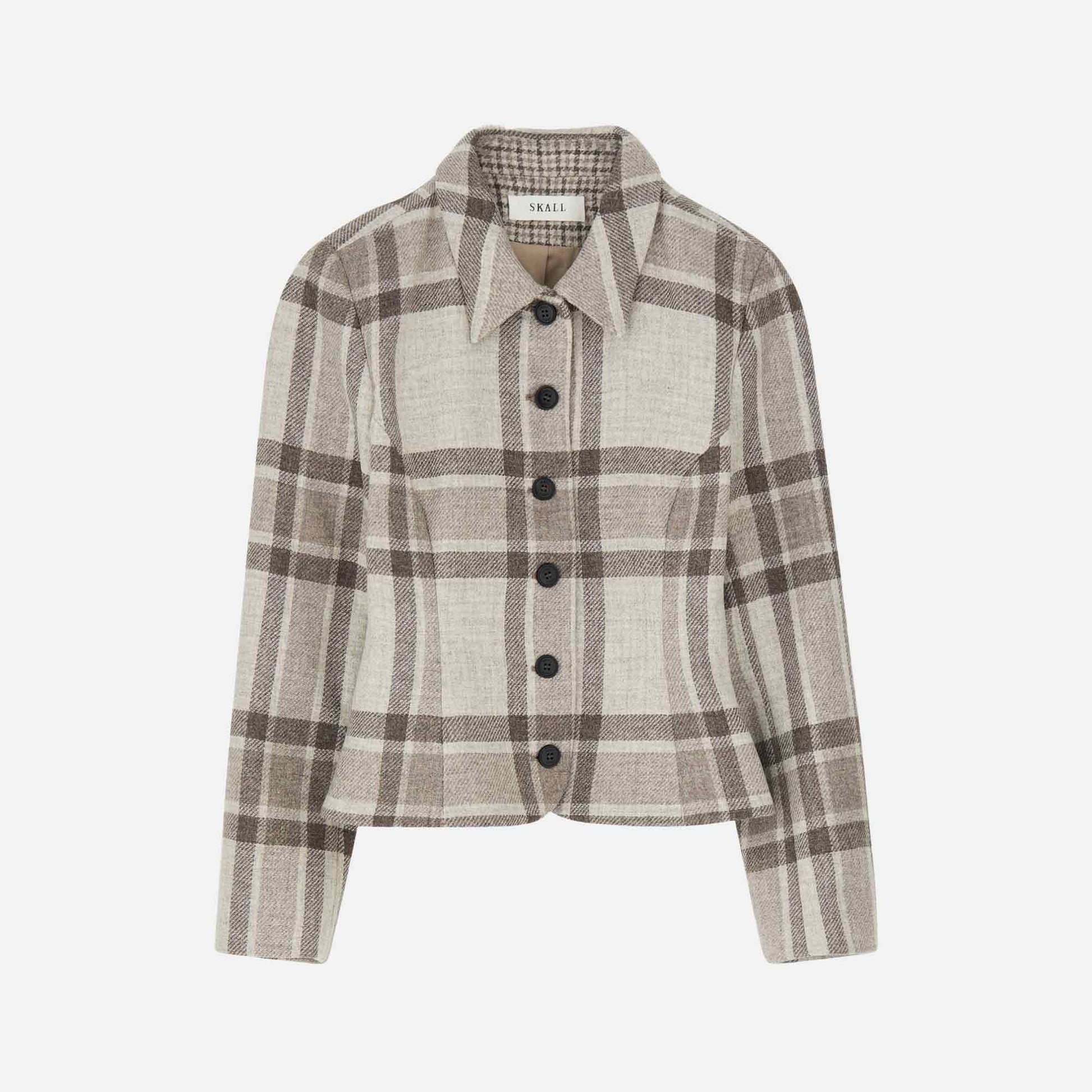 Ari Jacket Brown/Grey Big Heritage Check